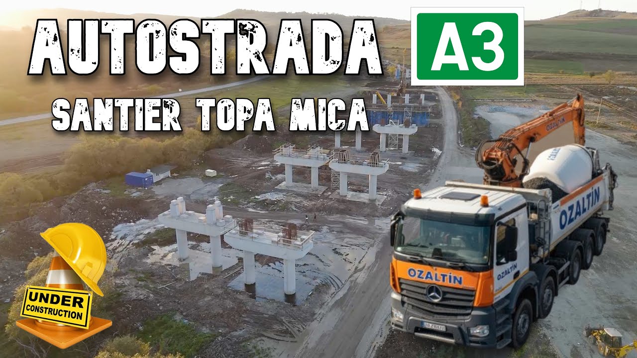 ⚠️ Noua deviere a Autostrăzii A3 Transilvania ! Progresul lucrarilor la devierea de la Topa Mica !