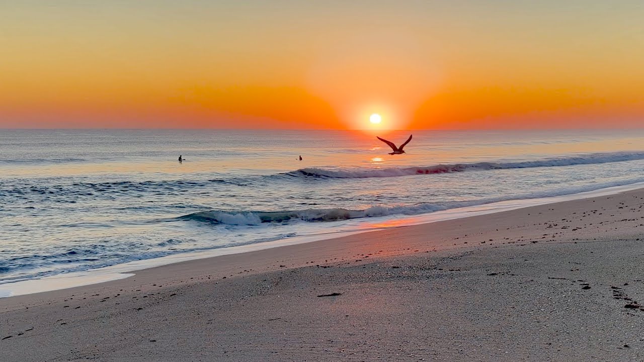 The Most Beautiful Sunrise: Beach Waves & Morning Light in 4K