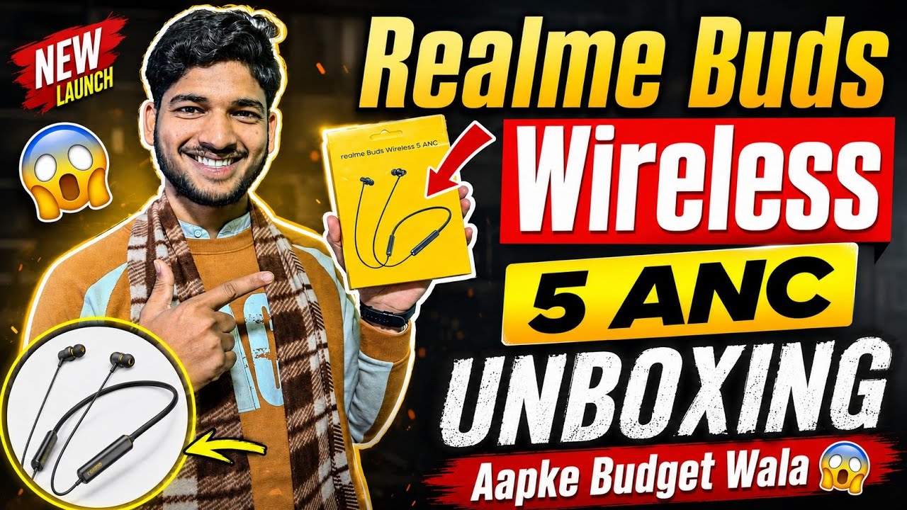 Realme Buds Wireless 5 ANC Unboxing - Sachchai Jan Lo Kharidne Se Pehle!😱 Best Neckband Under 2000?🤔