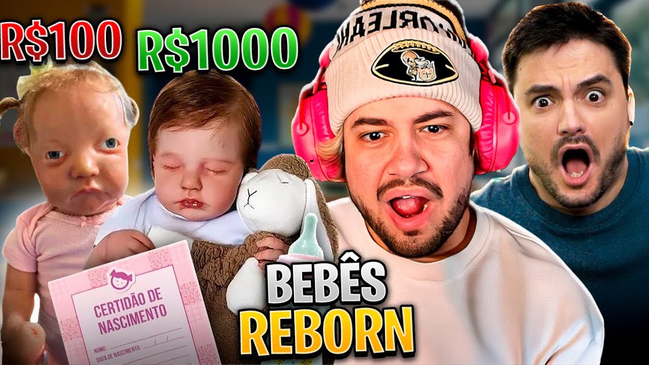 TESTAMOS OS BEB&Ecirc;S REBORNS MAIS CAROS vs MAIS BARATOS! - React Felipe Neto