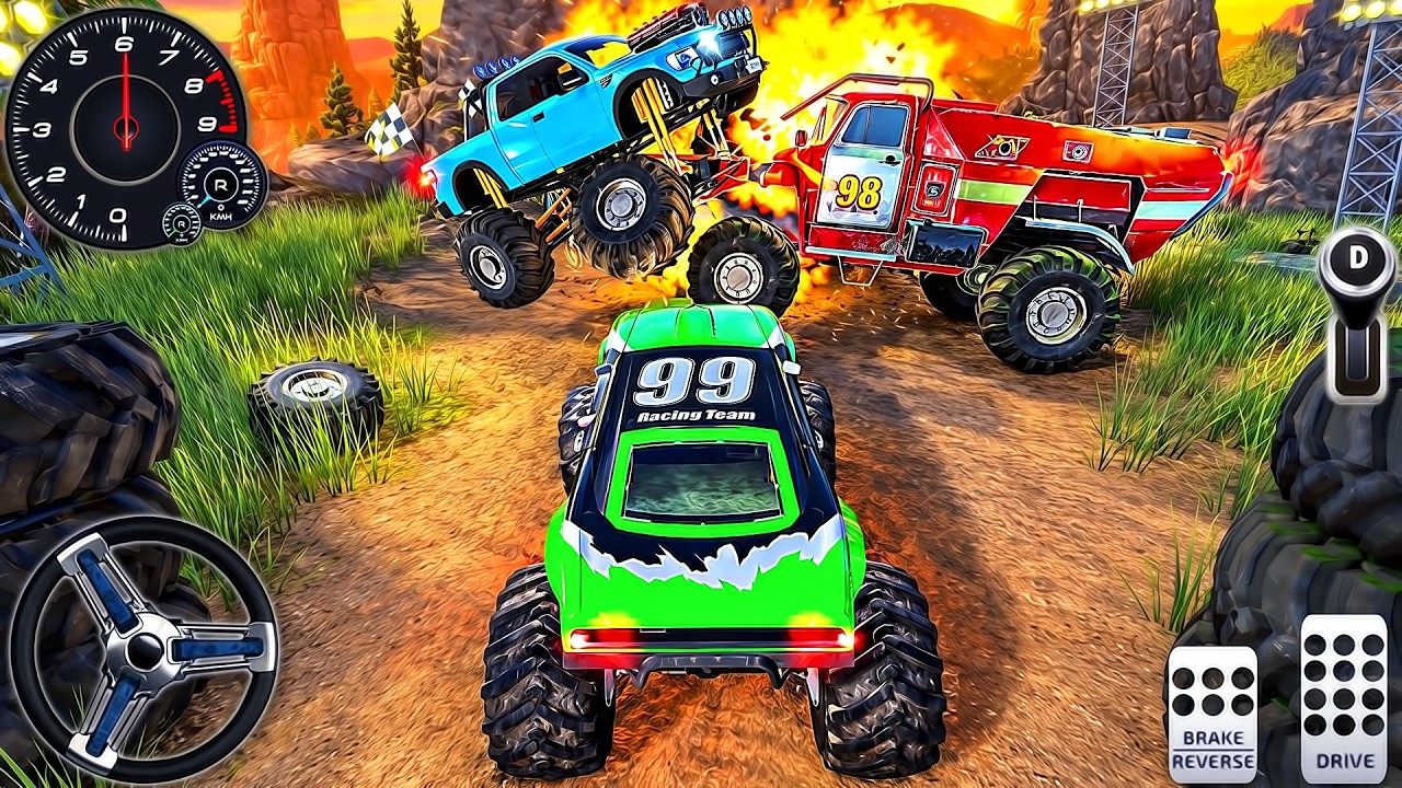 The Wildest Offroad Racing 3D - Test Driver Monster Truck Crash Beam Derby - Android GamePlay #3