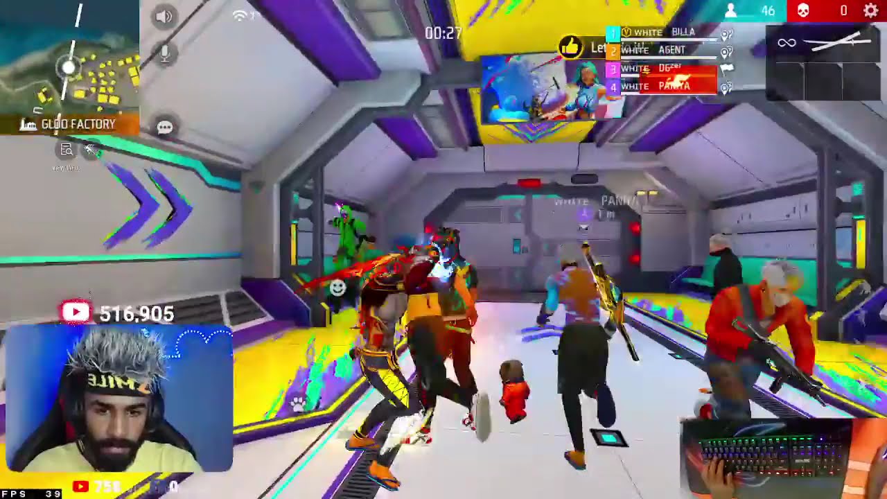 live (16/50)   - FREE FIRE LIVE   - BILLA