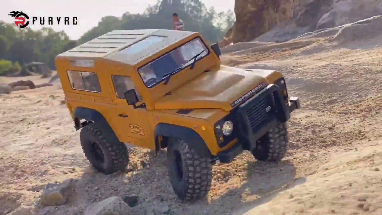 LAND ROVER Defender D90 RC Car! 1/10, 4WD, Off-road RC Crawler - FuryRC MN-999