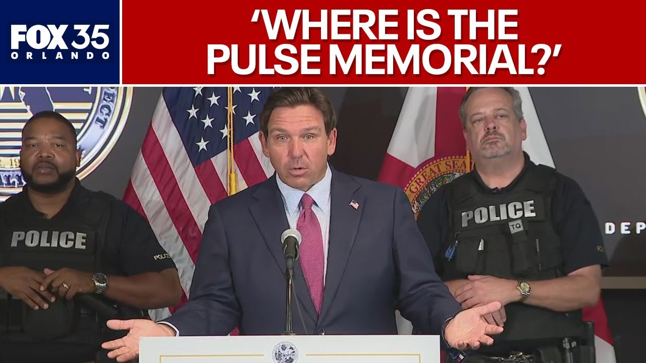 Gov. DeSantis on Orlando's rainbow crosswalk removal: 'Where is the Pulse Memorial?