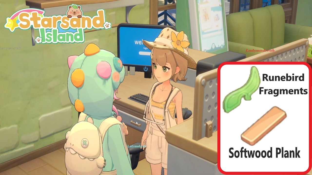 Runebird Fragment, Softwood Plank & New Finny Roommates - STARSAND ISLAND