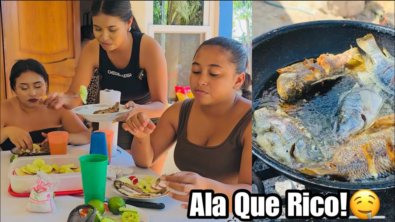 Así almorzamos en Familia Unas Ricas Mojarras Fritas