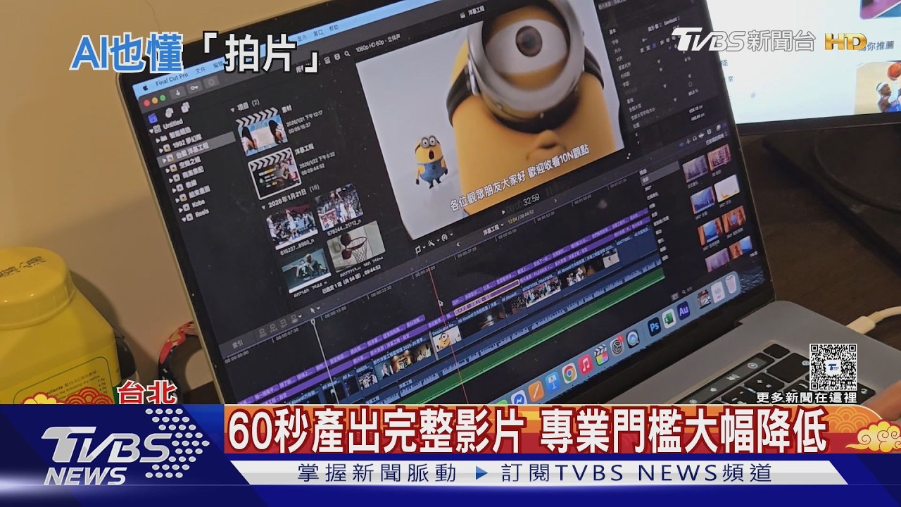 AI影片生成技術崛起! 60秒產出專業影片 創作者憂被取代｜十點不一樣20260214 @TVBSNEWS02