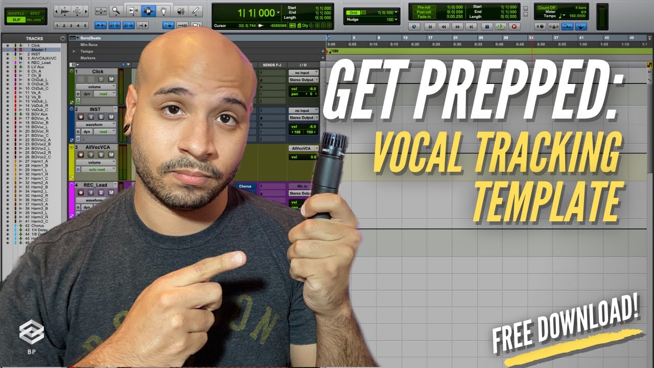 Get Prepped: Vocal Tracking Template (FREE DOWNLOAD)