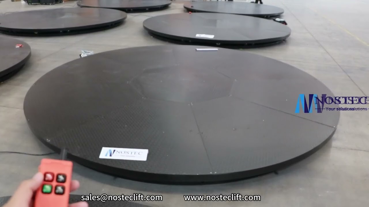 360 degree electric car rotating platforms