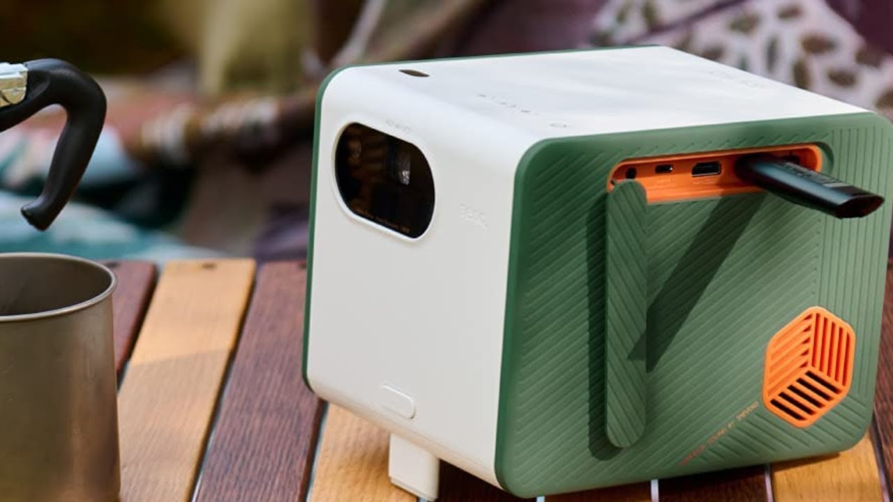 BenQ GS50 1080p Wireless Outdoor Projector | Extra Bass Bluetooth Speaker | IPX2 Splash