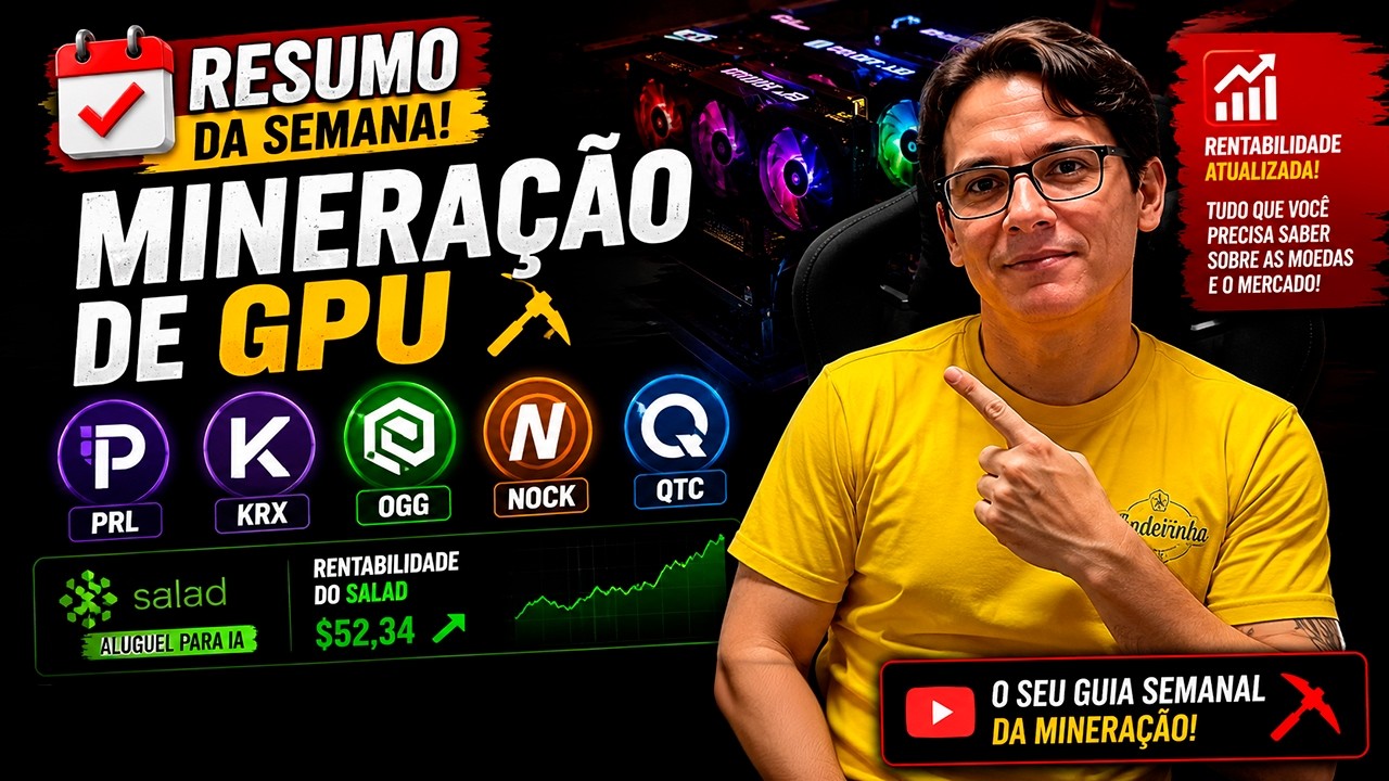 ⛏️🤟🏻 MOEDAS DE MINERA&Ccedil;&Atilde;O - PRL / KRX / NOCK / OGG | MERCADO CRIPTO | RESUMO DA SEMANA #164