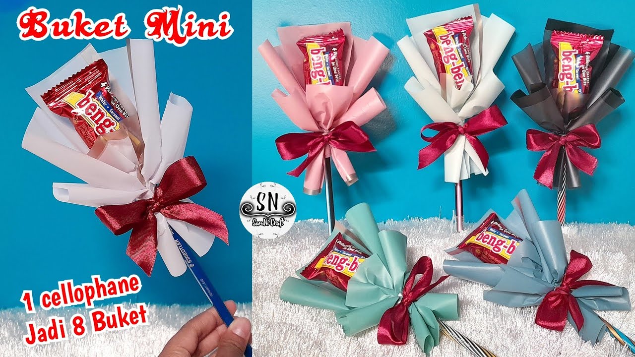 Buket Mini Low Budget Paling Mudah | Buket Snack Mini untuk Anak Sekolah