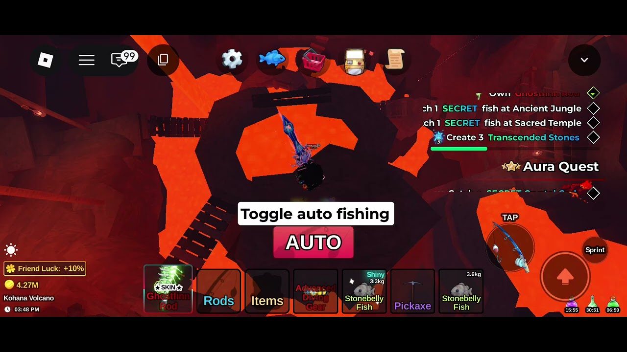 Fish it time! Btw ini hanya ada 3 doang