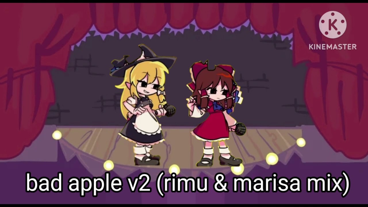 Fnf bad apple v2 (rimu & marisa mix)