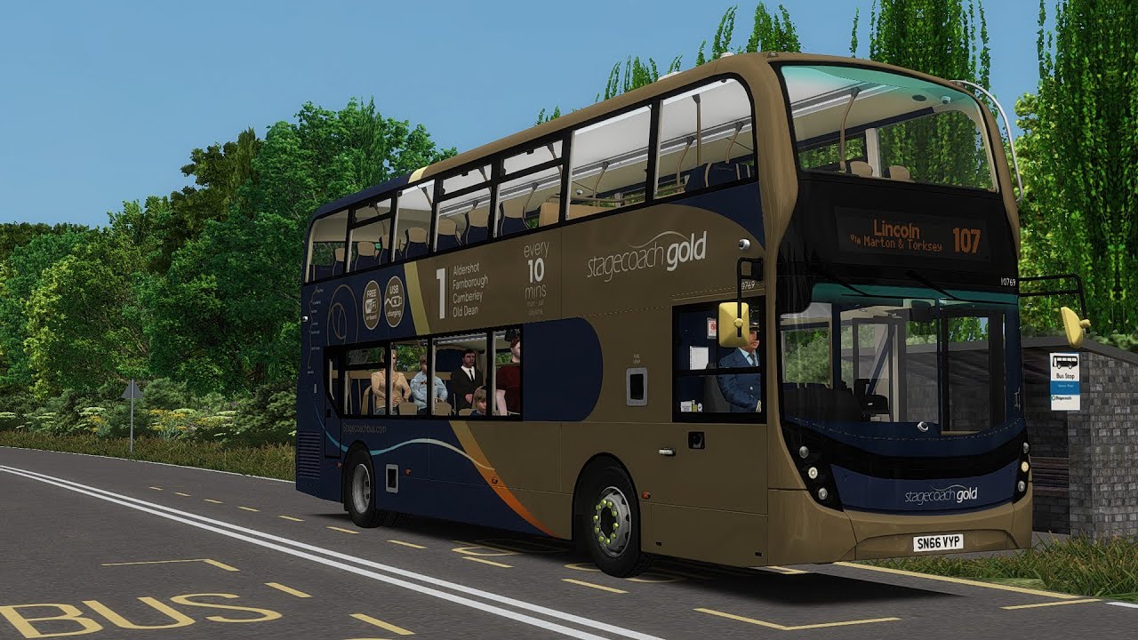 OMSI 2 - Lincolnshire v1.0 - Route 107 - Enviro 400MMC - Stagecoach Gold