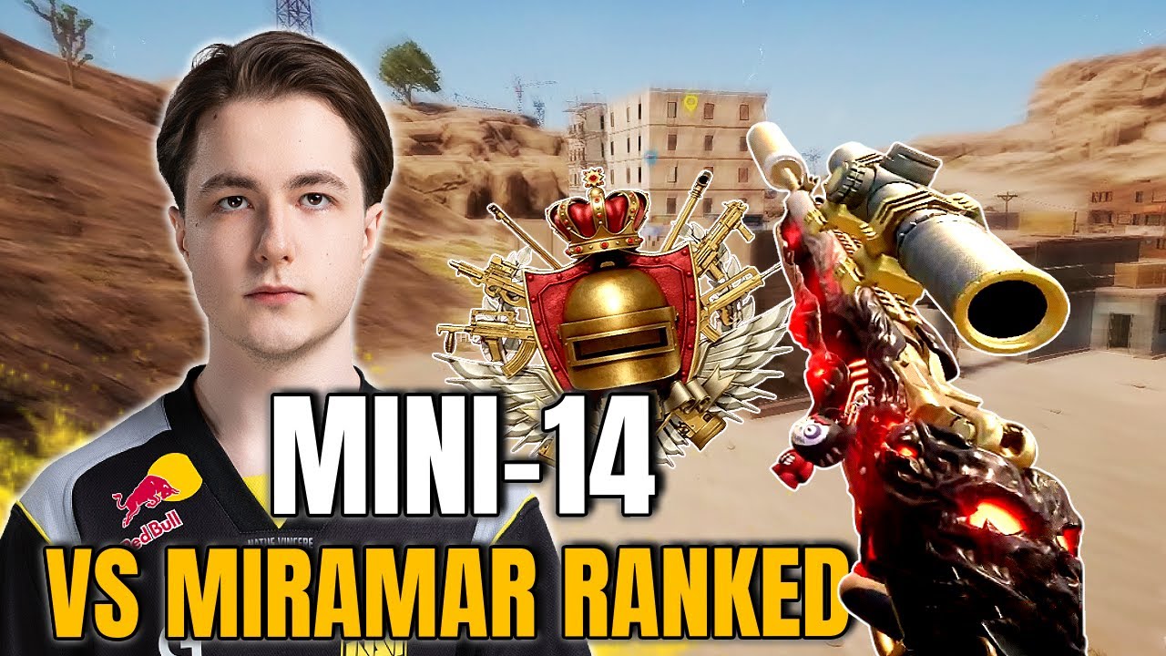 NAVI SoseD vs TOP Survivor Ranked Squads with MINI-14 on Miramar in PUBG