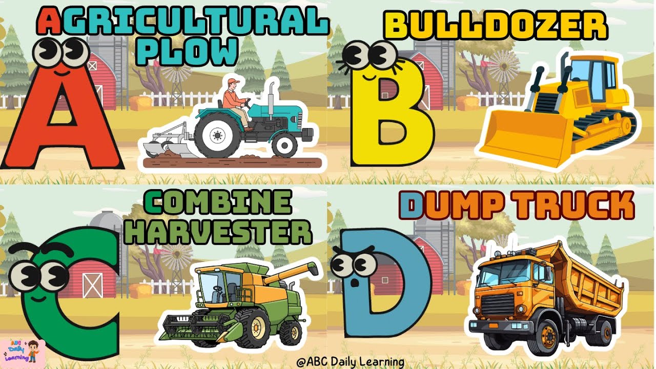🚜🏭 Alphabet of Agricultural and Industrial Transport