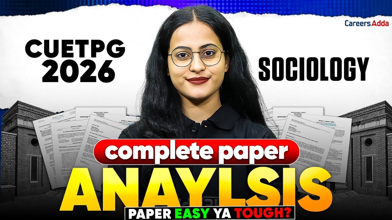 CUET PG Sociology 2026 Paper Analysis 🔥 | Easy or Tough? | Good Attempts & Cutoff