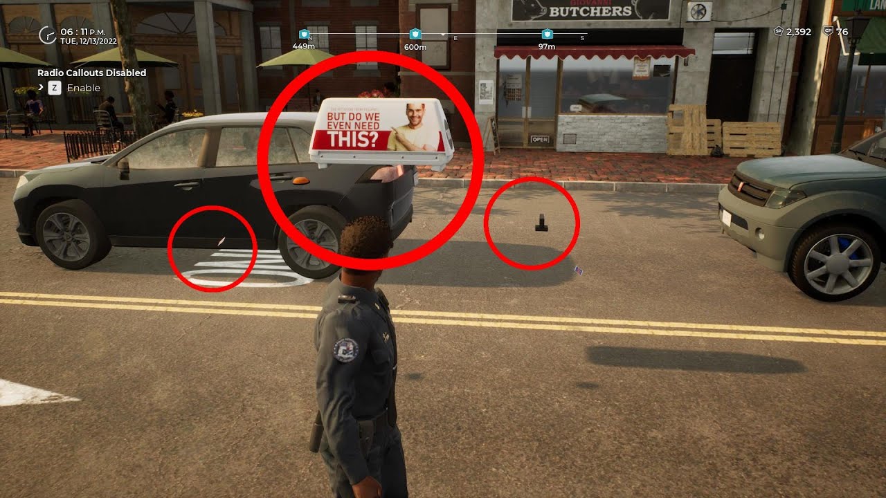 Taxi advertising sign on the roof is temporarily floating