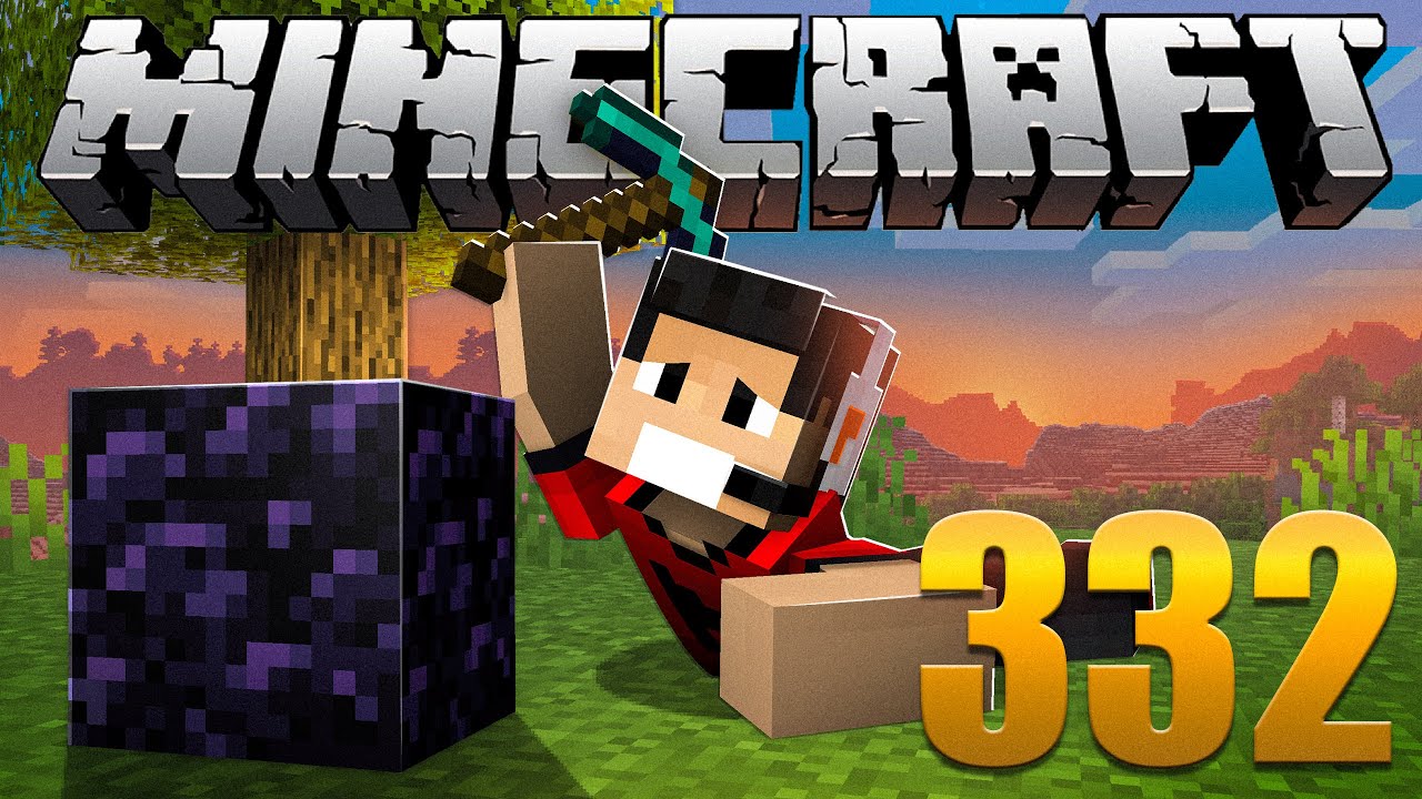 Passei 15 HORAS Minerando Obsidian - Minecraft Em busca da casa automática #332