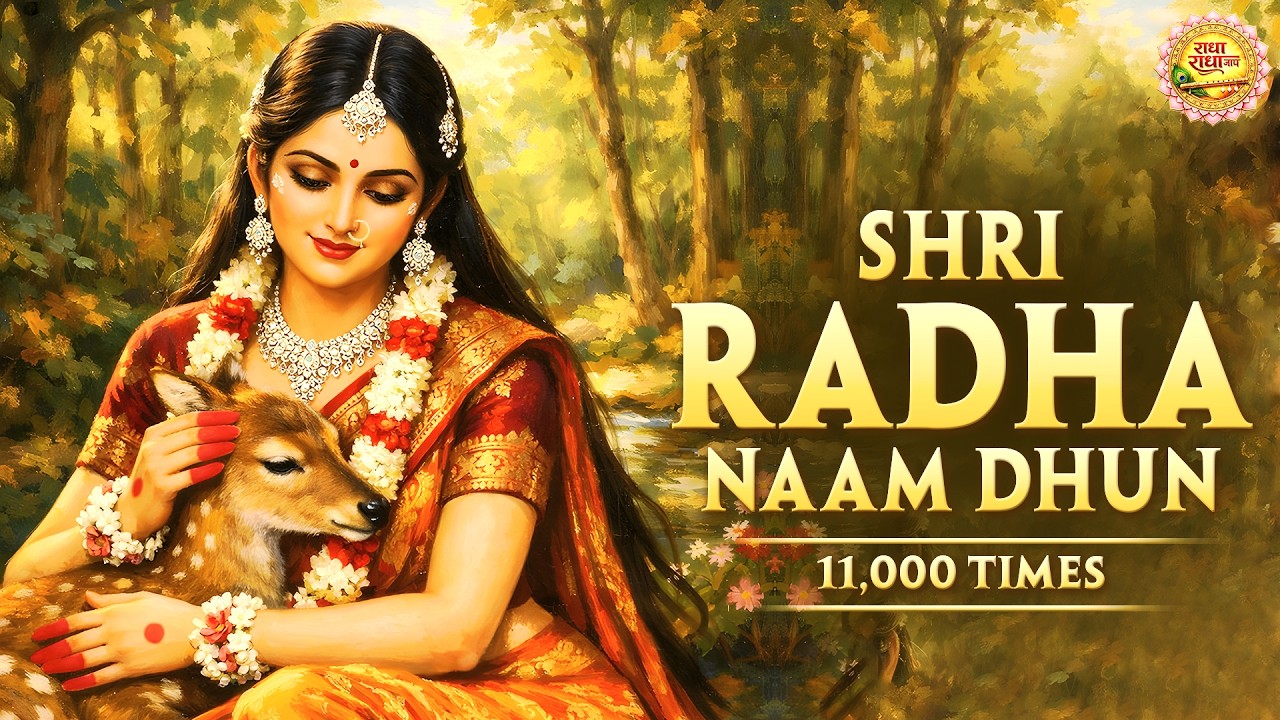 अखंड श्री राधा नाम जप 11000 Baar Shri Radha Naam Jaap 11000 Times Radha Naam Dhun | Peace Tunes