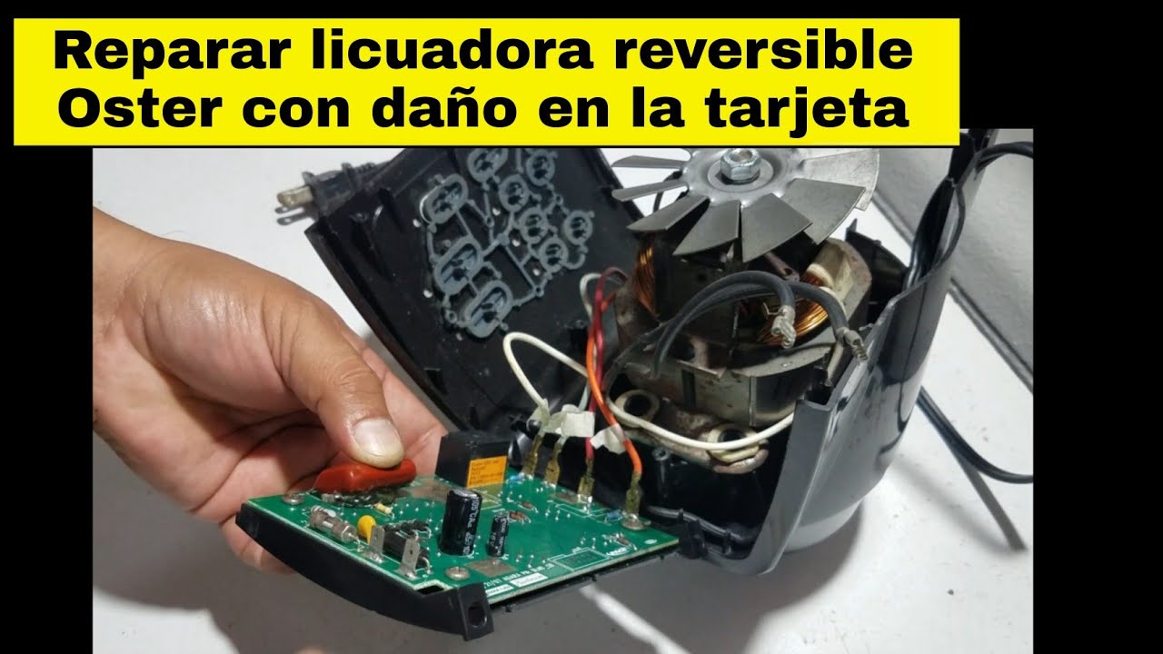 Cómo reparar daño en tarjeta de licuadora Oster Reversible @OsterLatino #oster #licuadora