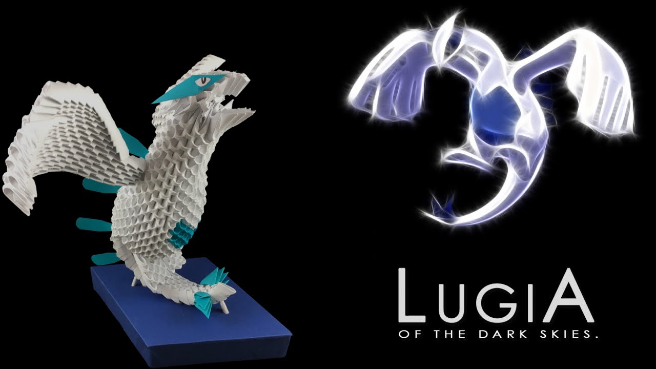 3D Origami Lugia tutorial from Pokemon Pt. 1