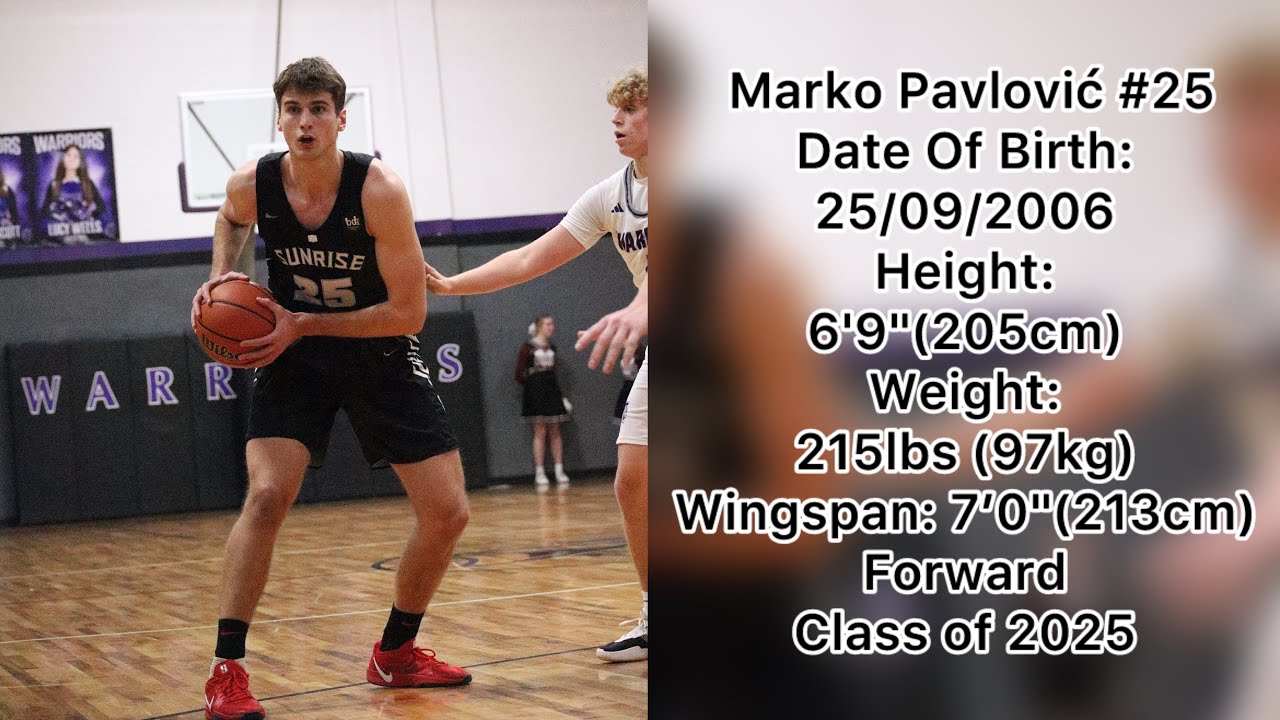 Marko Pavlović C/O 2025 Senior Year Full Highlights