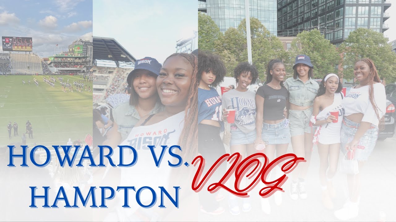HOWARD VS. HAMPTON Game Day | COLLEGE DIARIES 002 💙❤️🦬