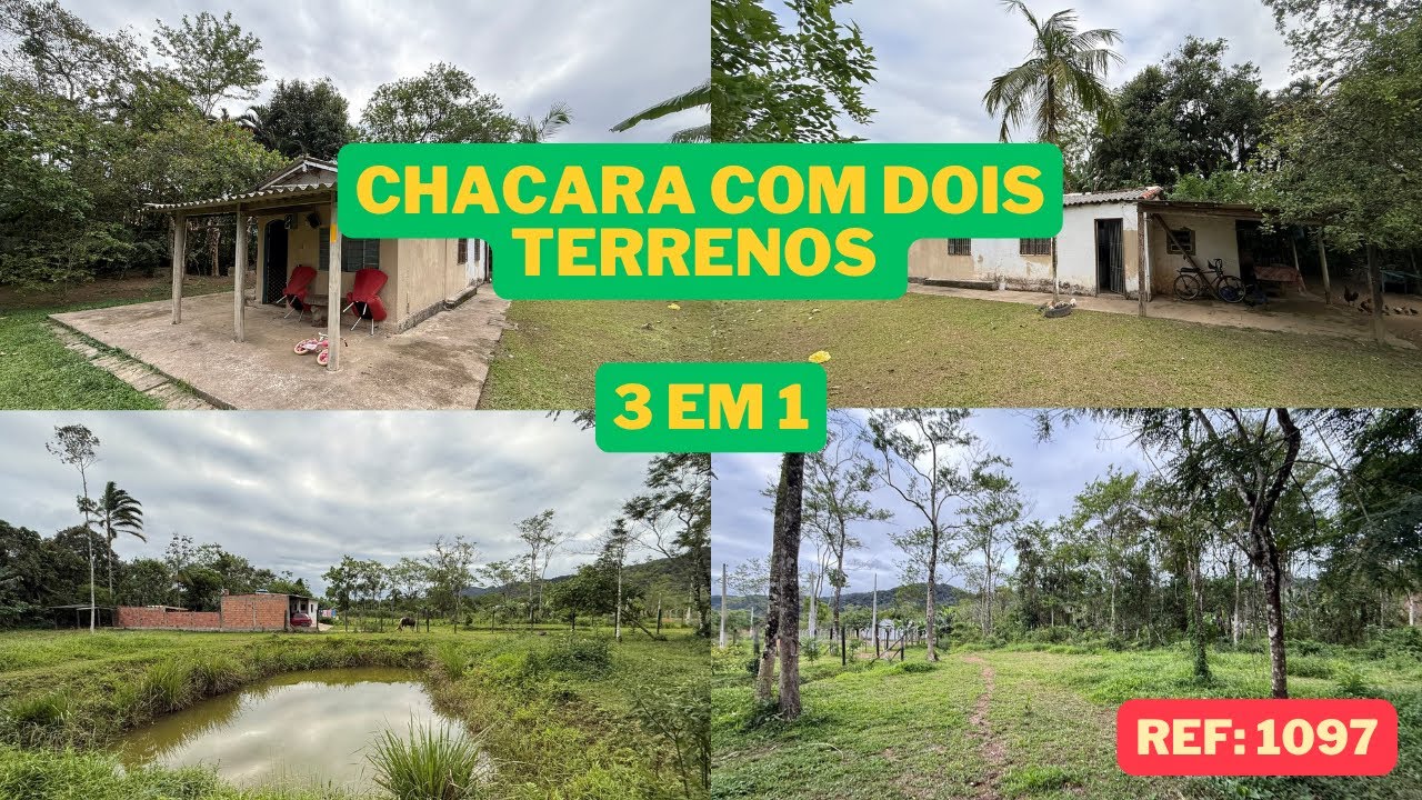 REF:1097, CHACARA DOIS TERRENOS A VENDA EM ITARIRI - SP POR R$500.000,00
