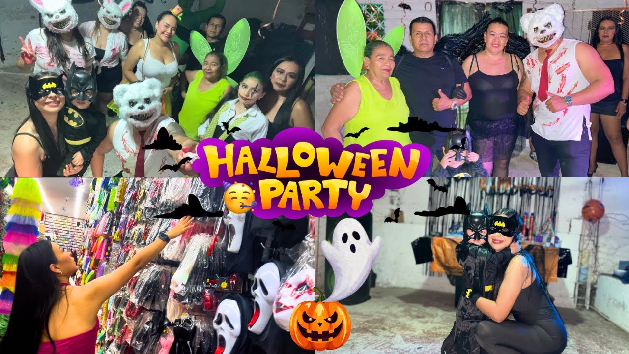 🎃👻MI PRIMERA FIESTA DE HALLOWEEN🥳compras y más😳🤪Stefania Leiva 