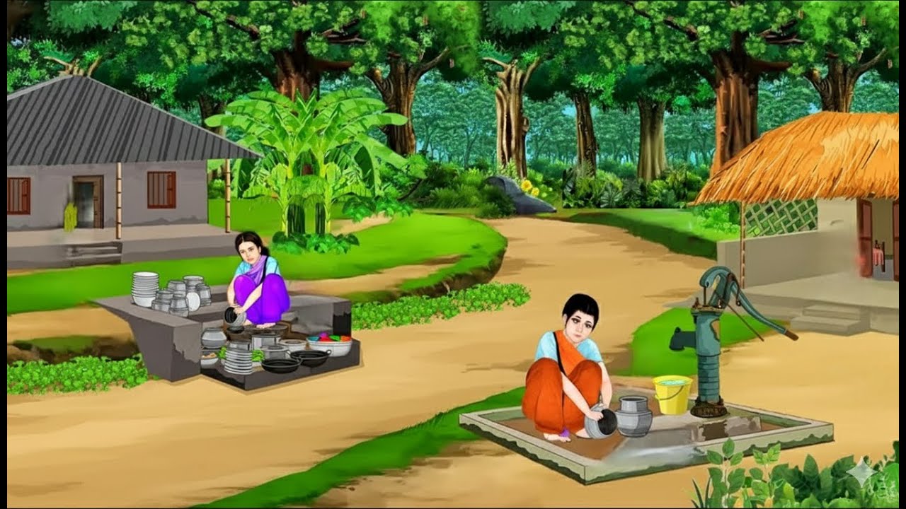 दो बहूओं का गरीब ससुराल– Part 1 /Cartoon Video/Moral StoryEmotional/Scary Animation /hindi kahaniyan