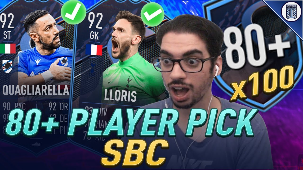 SICK PULLS?!😀 x100 80+ PLAYER PICK SBC! 1 OF 4 - FIFA 22 ULTIMATE TEAM