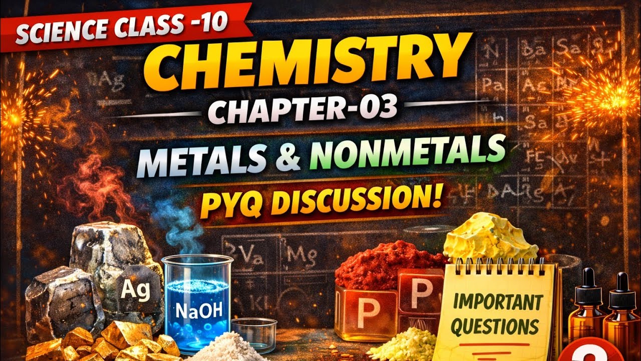 Metal and Non Metal | CLASS-10 Science | PYQ Discussion | Examination-2026 | Pradeepp Gupta