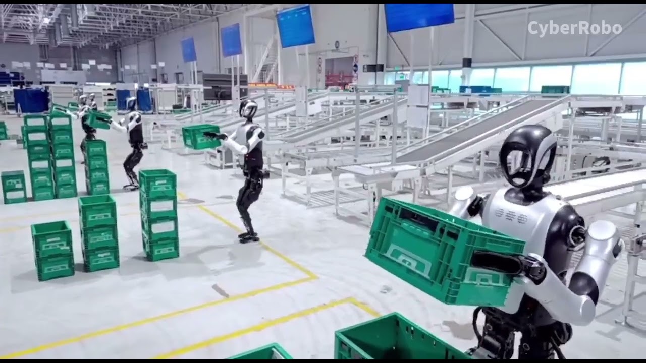 Shenzhen Leju Robotics' KUAVO's daily work at the FAW Hongqi factory.