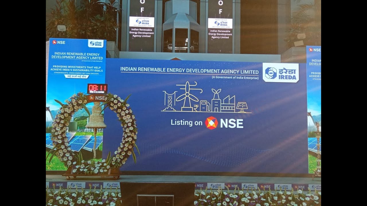 Listing Ceremony of Indian Renewable Energy Development Agency Limited (IREDA)