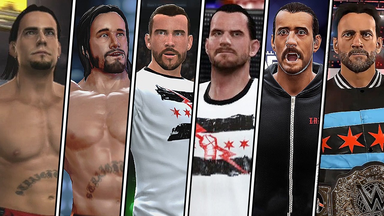 WWE 2K26 — Эволюция CM Punk в играх WWE!