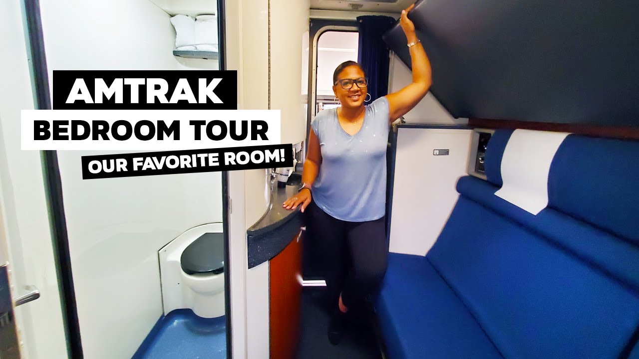 Amtrak Bedroom Tour On A Superliner: Our Favorite Sleeper Car Room!