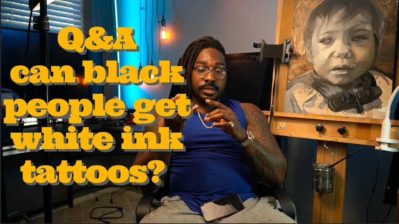can black people get white ink tattoos