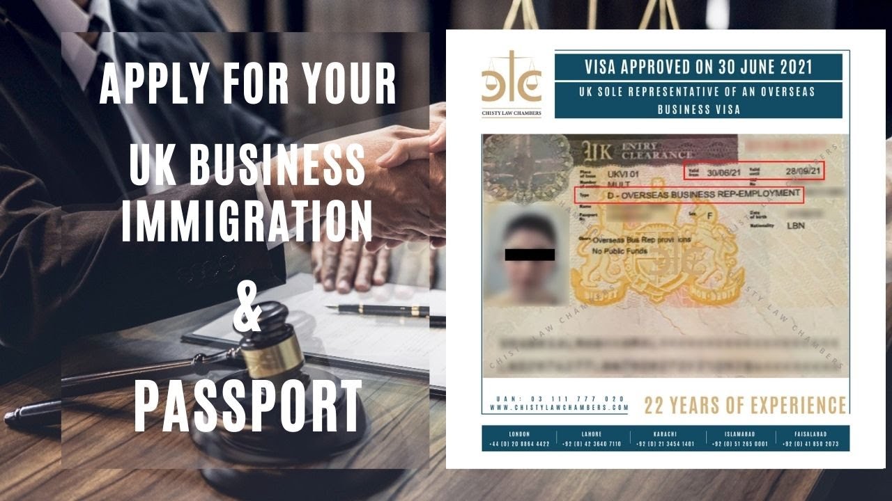 UK SOLE REPRESENTATIVE BUSINESS VISA APPROVED (2021) | CHISTY LAW CHAMBERS