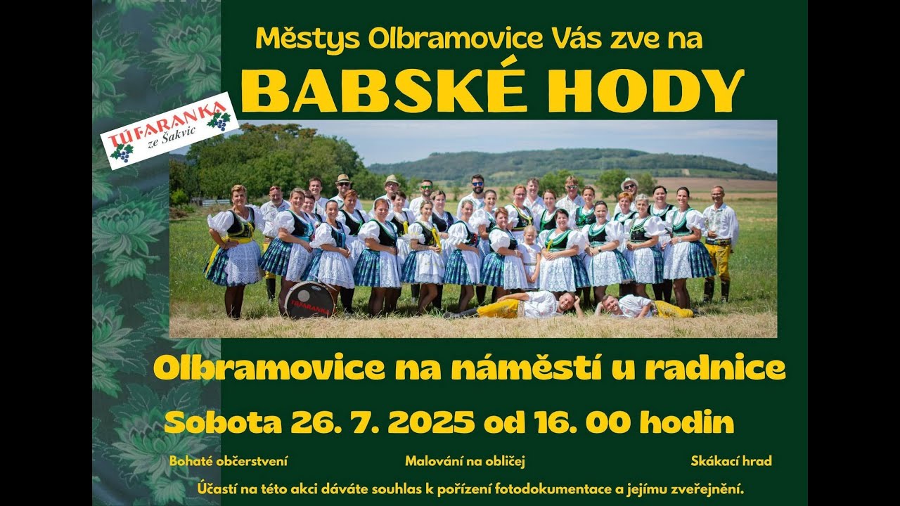 Babské hody Olbramovice 2025