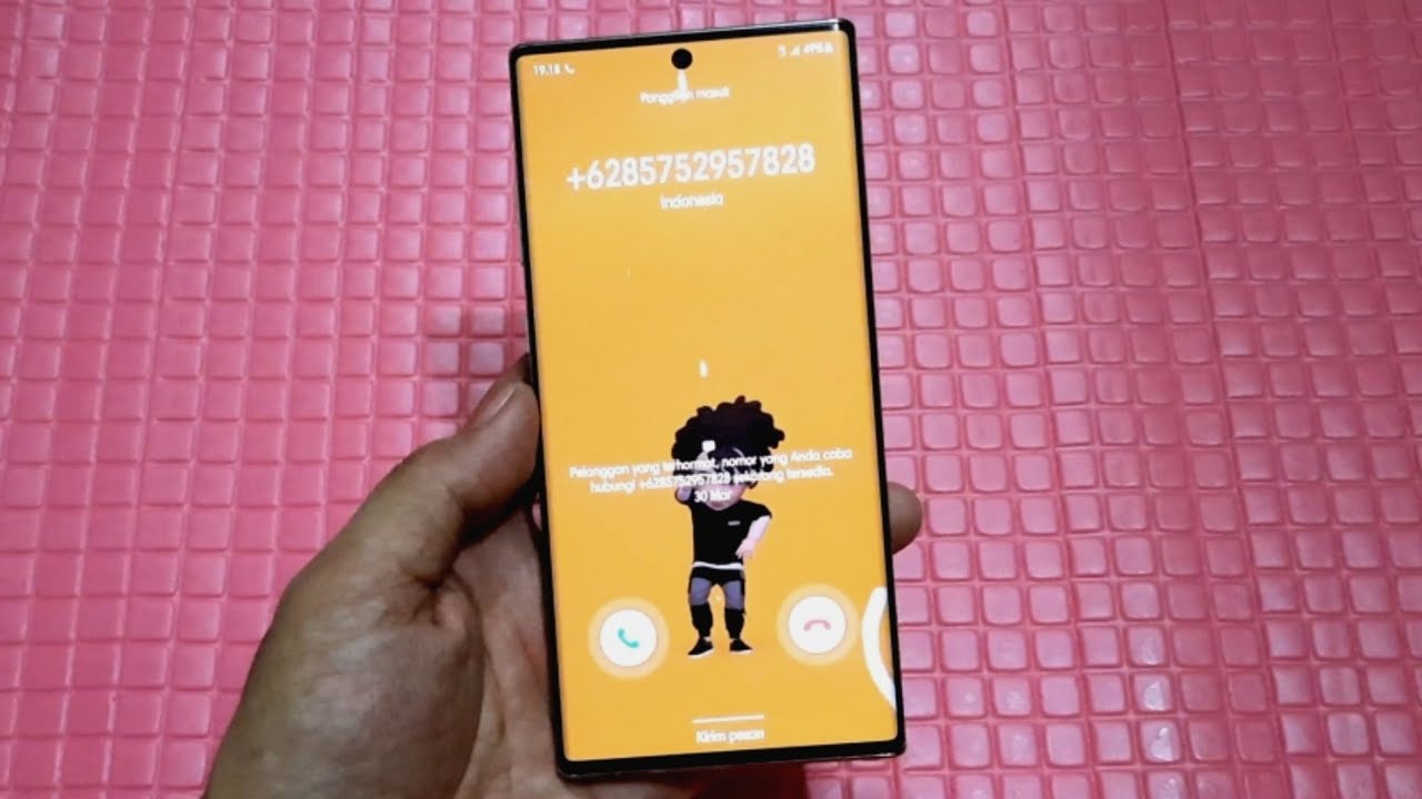 Samsung Note 10+ One Ui 3 Android 11 incoming calls