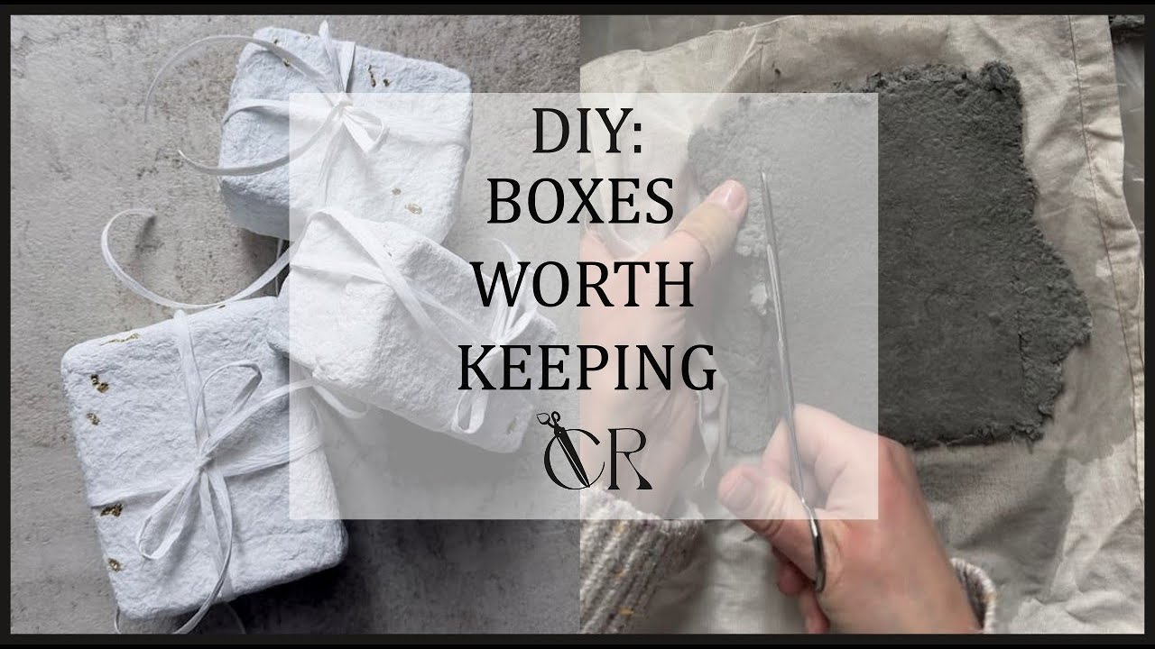 Decorative Paper Pulp Boxes | Handmade Packaging for Gifts & Christmas Ornaments | Slow DIY Process