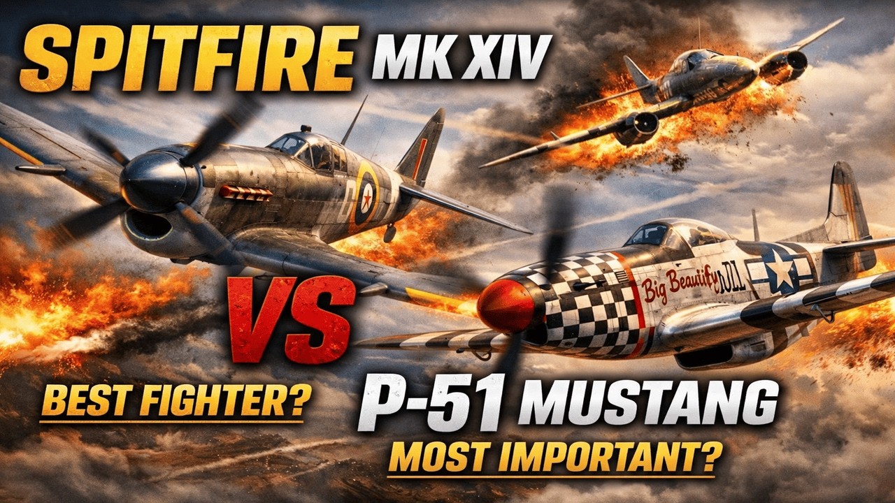 The Spitfire VS the P-51 Mustang - Which one was better [ WWII DOCUMENTARY ]