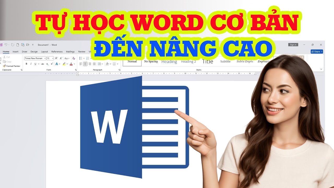 Hướng dẫn tự học Word từ cơ bản đến n&acirc;ng cao trong 40 ph&uacute;t si&ecirc;u nhanh