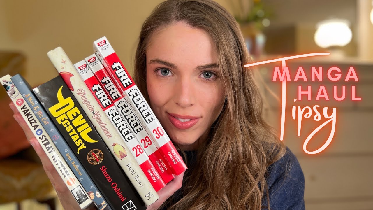 ASMR | I Got Tipsy and Did a Manga Haul | Show & Tell | Book Sounds, Tapping, Soft Speaking