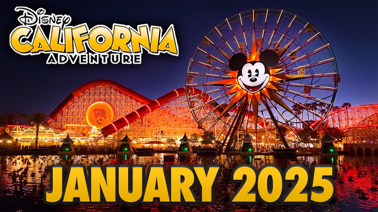 Disney California Adventure at Night - January 2025 Walkthrough [4K POV]
