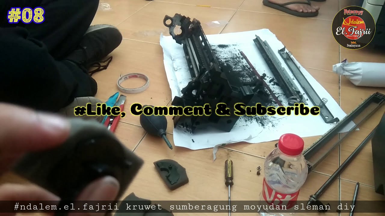 Toner Bocor ke Transfer Samping, Fotocopy Bizhub
