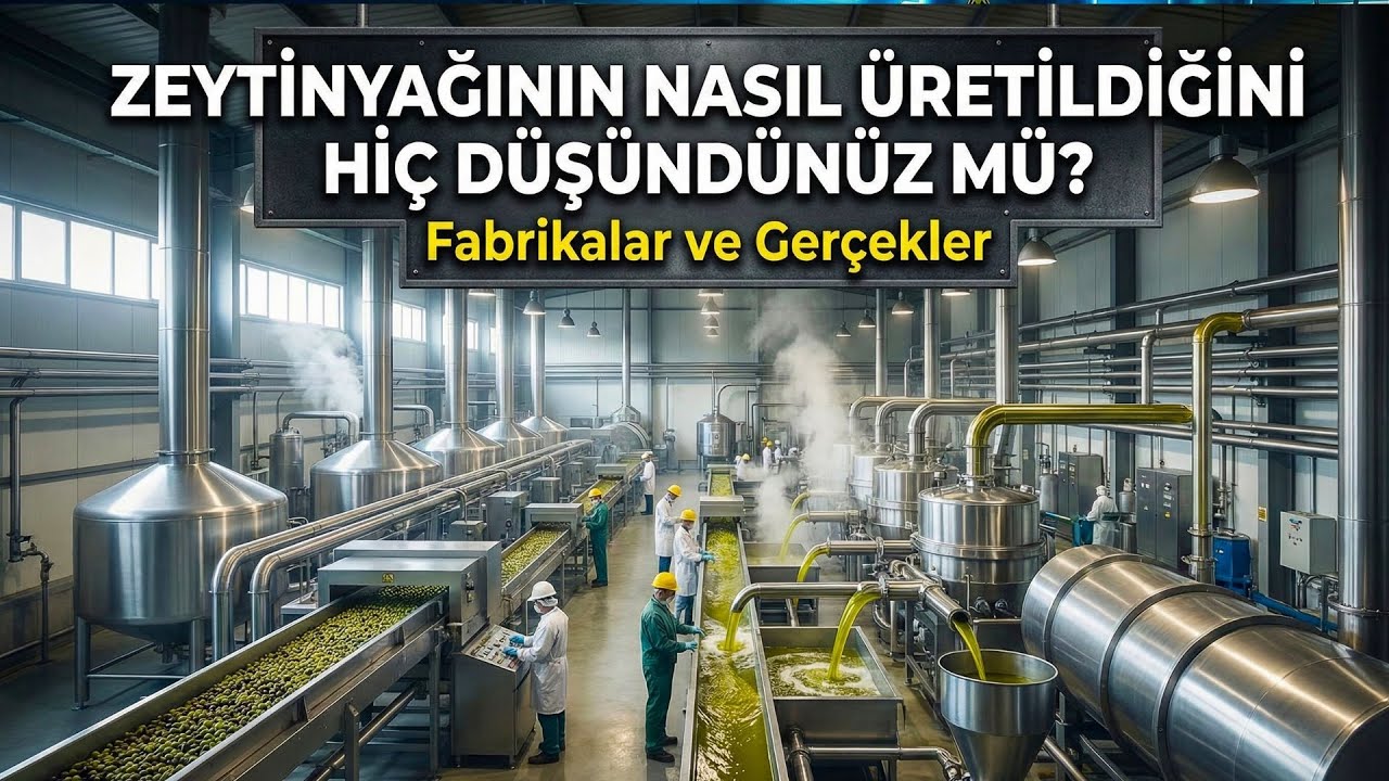 ZEYTİNYAĞININ NASIL ÜRETİLDİĞİNİ HİÇ DÜŞÜNDÜNÜZ MÜ Fabrikalar ve Gerçekler