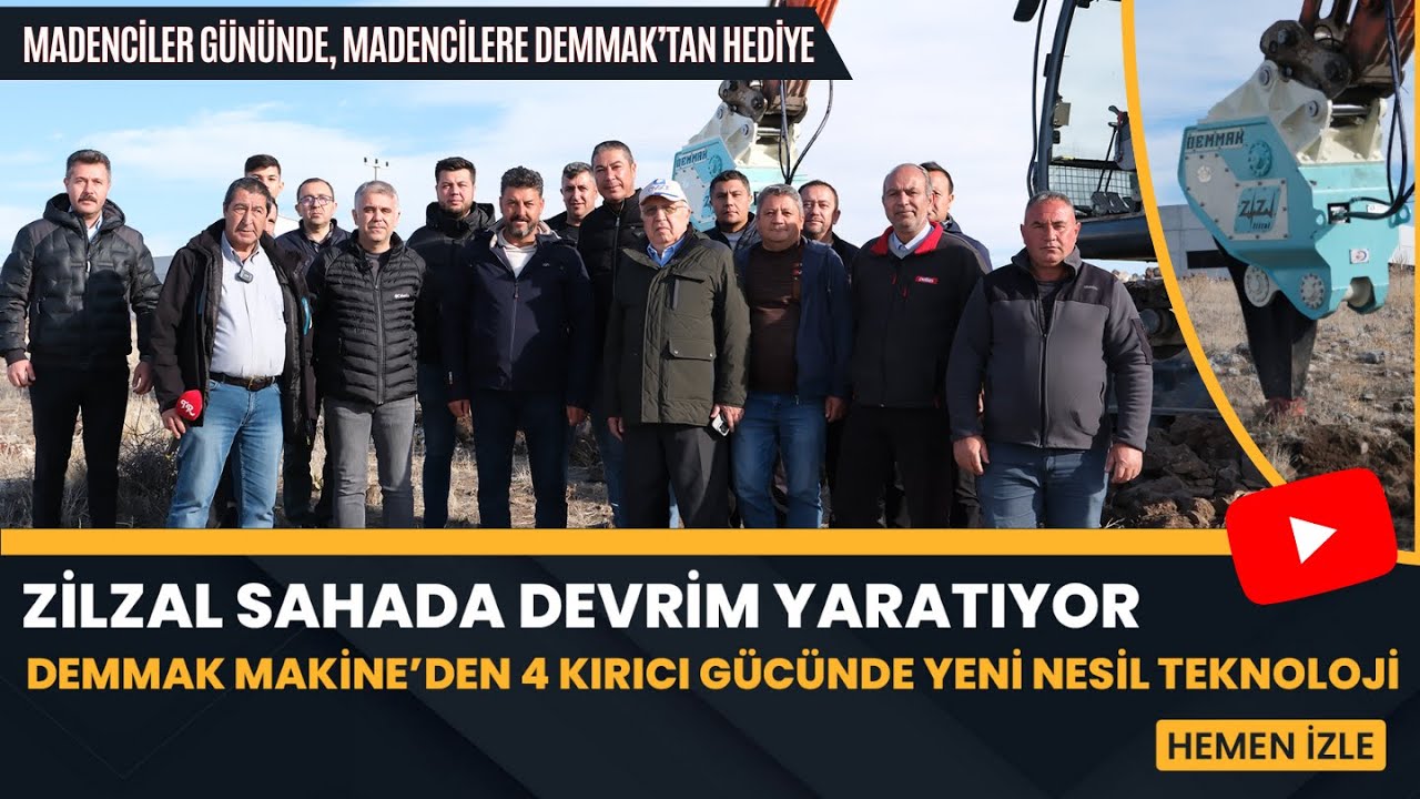 Zilzal Sahada Devrim Yaratıyor Demmak Makine Şuayp Demirel’den 4 Kırıcı Gücünde Yeni Nesil Teknoloji